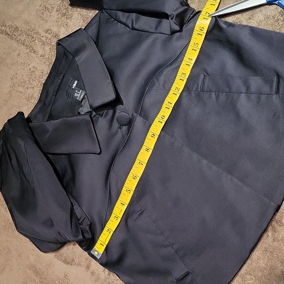 H&M Cropped Cocktail Jacket Evening Date-night / Sz 6 / Black - Picture 14 of 17